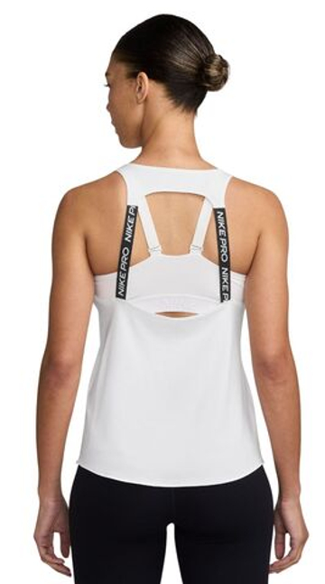 Женский топ теннисный Nike Dri-Fit Pro Tank - white/black