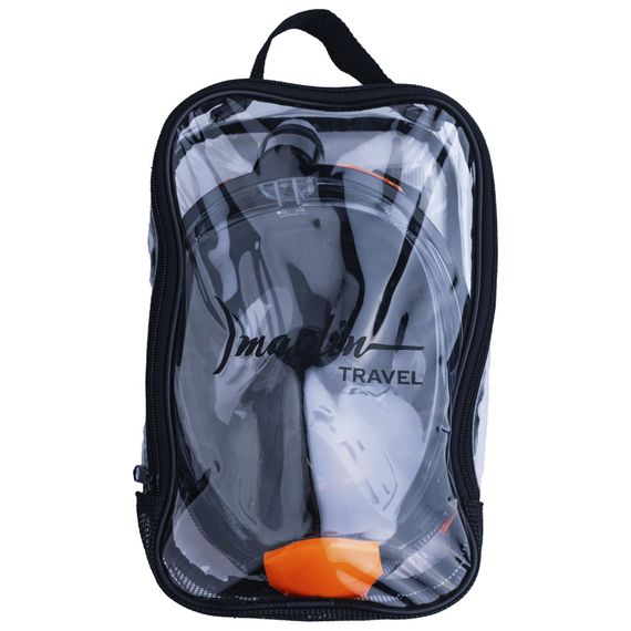 Маска полнолицевая Marlin Travel черный/оранжевый/черный