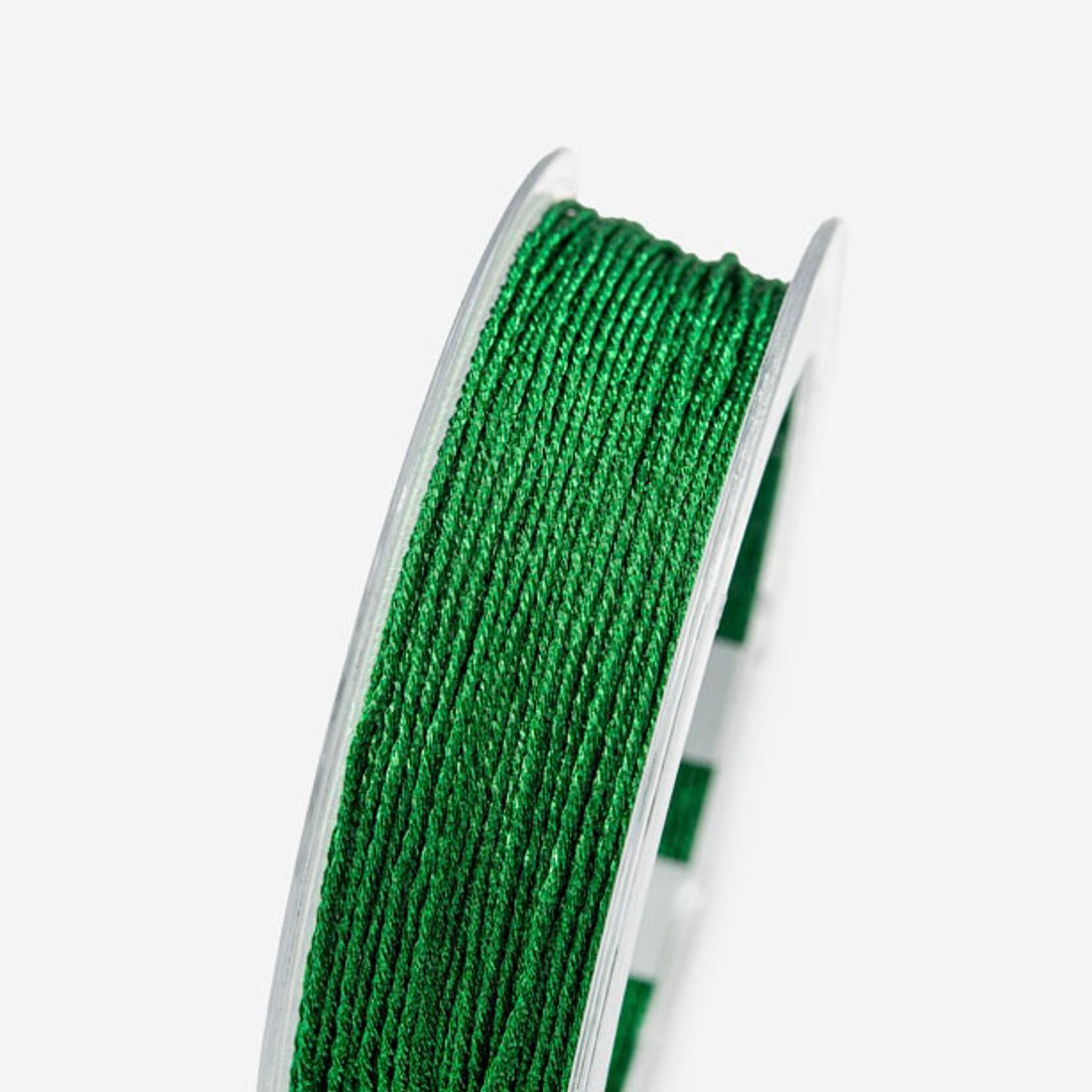 Нить для браслетов, нейлон, оттенок "Блестящий зеленый", 0,8мм