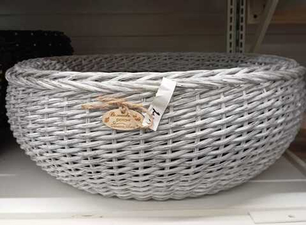 Кашпо серая березка плюшка  20л.