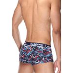 Мужские трусы хипсы темно-синие с принтом DARKZONE DZN3316