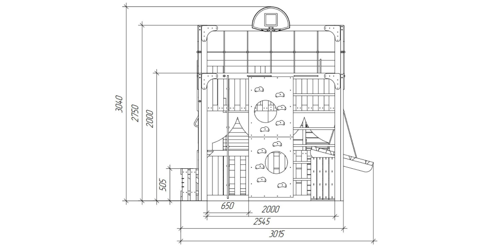 Детская площадка Савушка КУБ-3 (Махагон) подушками и коконом