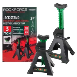 Подставка ремонтная 3т (h min 280мм, h max 420мм) (к-т 2шт) RockForce RF-TH53003B