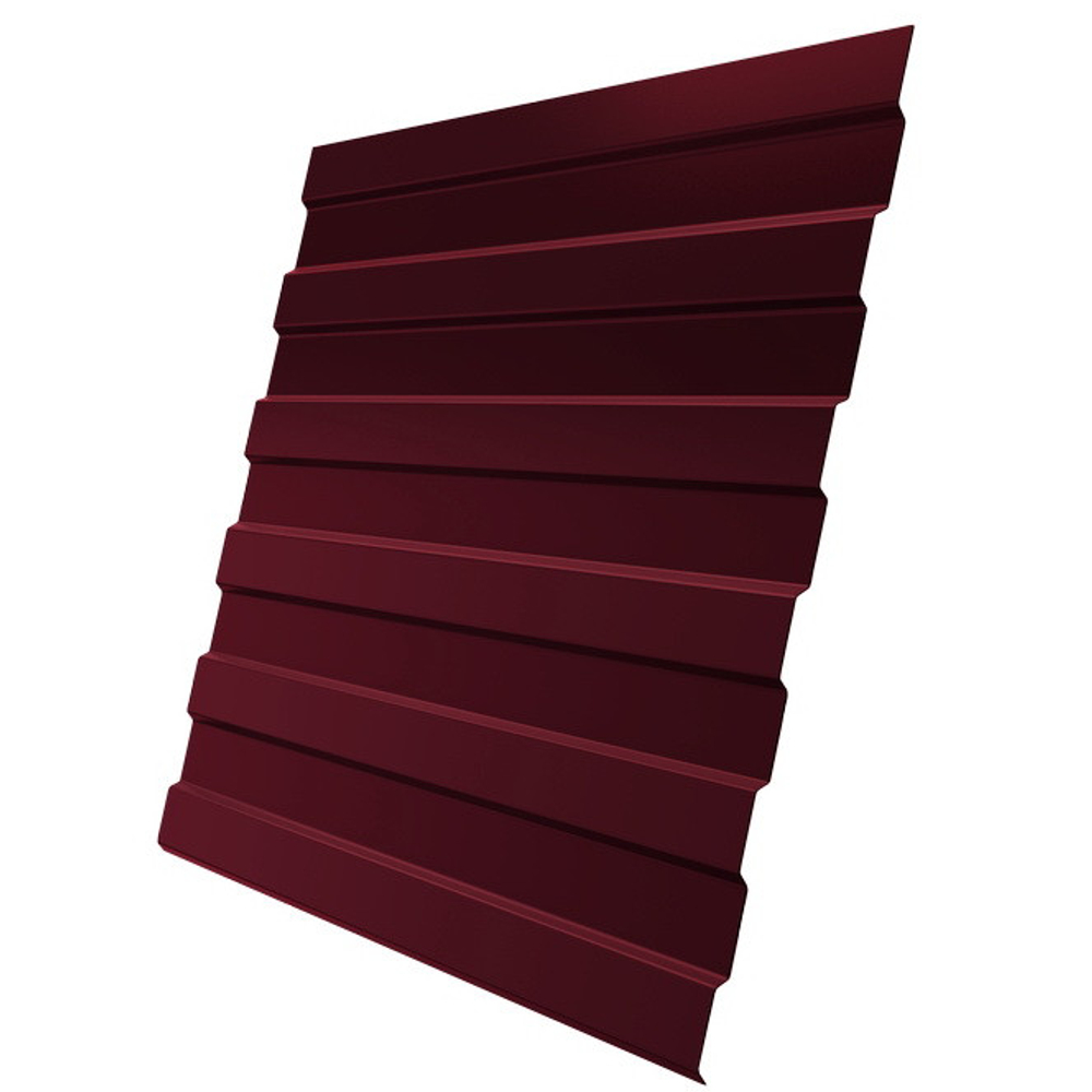 Профнастил С8 Grand Line Optima Pe 0,3 мм RAL 3005 винно-красный