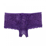 Трусики на завязках с доступом, лиловые, 5XL