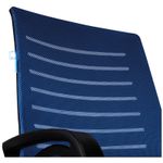 Кресло оператора Helmi HL-M16 R "Vivid", спинка ткань-сетка синяя/сиденье ткань черная