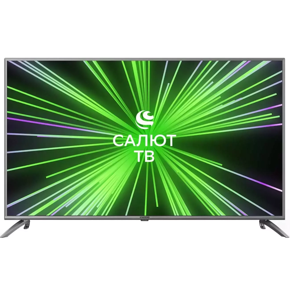 Телевизор LED 55"; Starwind SW-LED55UB403 стальной
