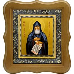 Кукша Одесский преподобный. Икона на холсте.