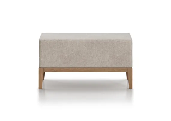 Банкетка Fjord 80 см (молочный рогожка, бук)