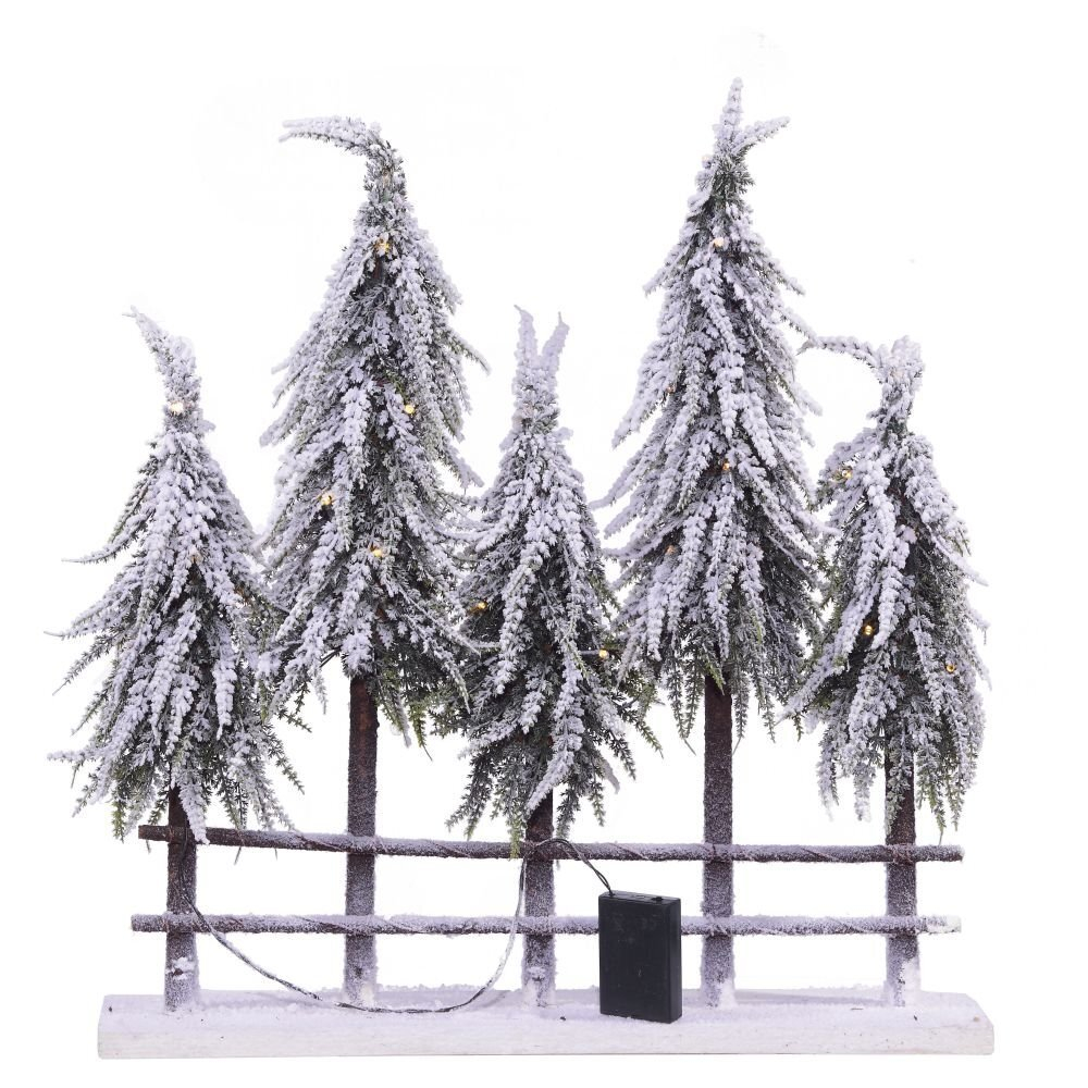 Изделие декоративное "Елки" с подсветкой, (AAx3 н/п), L56 W12 H60 см