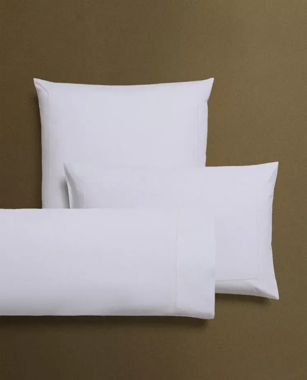 ZARA HOME НАВОЛОЧКА ИЗ ХЛОПКА ПЕРКАЛЯ ( 800 НИТЕЙ), БЕЛЫЙ