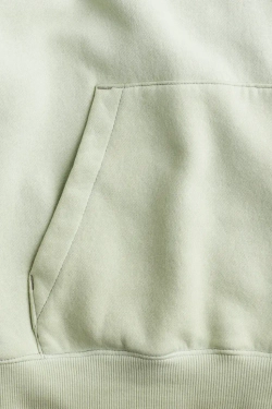 H&M Толстовка с надписью и капюшоном, светло-зеленый