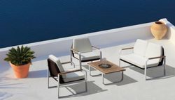 Bella, набор белый/бежевый, алюминий