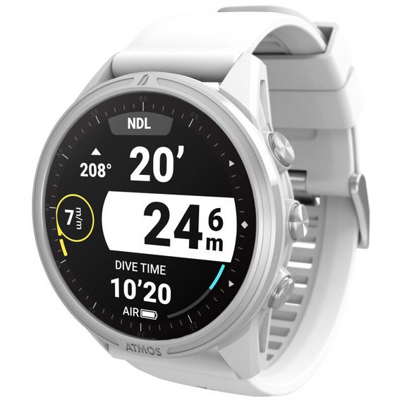 Компьютер-декомпрессиометр подводный Atmos Mission 3 белый