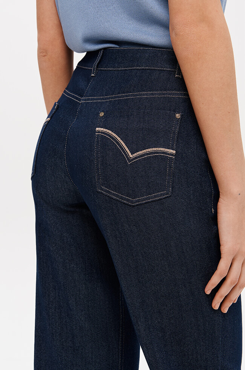 31185 Джинсы женские (синий джинс)