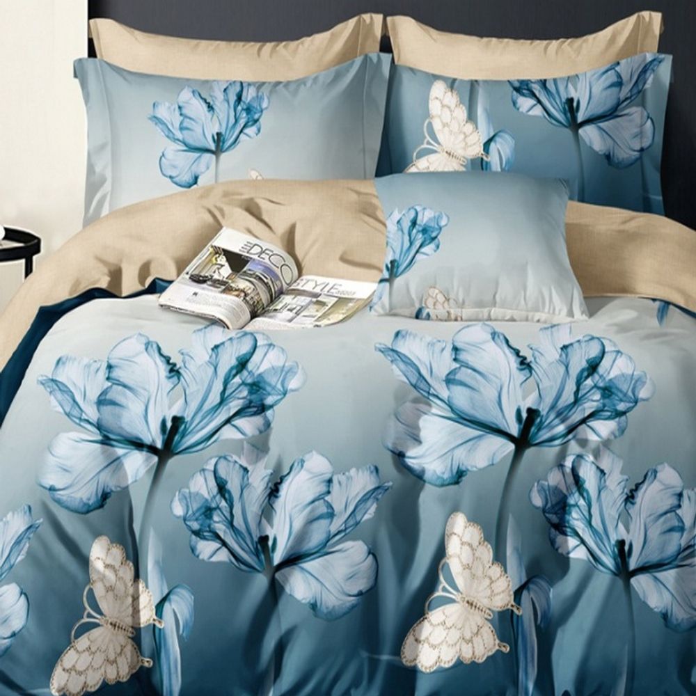 Комплект постельного белья "П37. 6493", поплин, 100% хлопок, Россия.