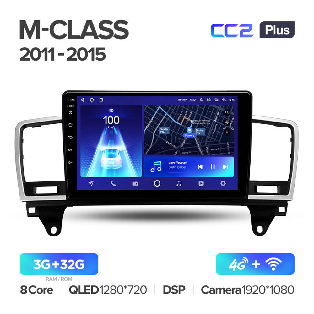 Teyes CC2 Plus 9"для Mercedes-Benz M-Class 2011-2015