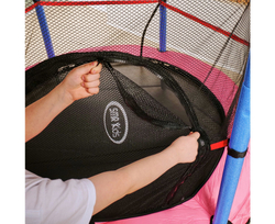 Батут детский DFC SMRKIDS 55" с сеткой, PINK