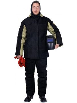 Костюм сварщика УТЕПЛЕННЫЙ спилок/брезент 2,6