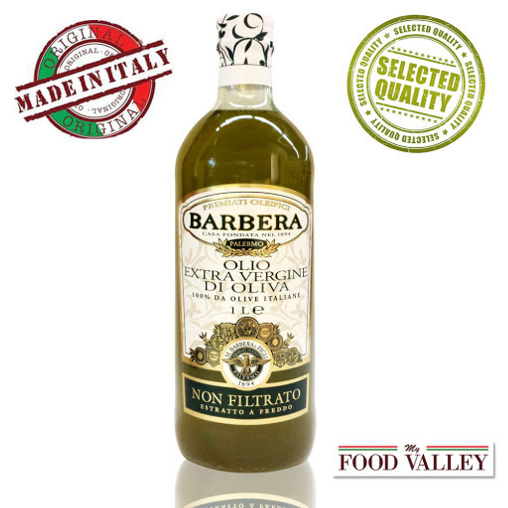Оливковое масло BARBERA Non Filtrato (нефильтрованное) Extra Virgin 1 л Италия