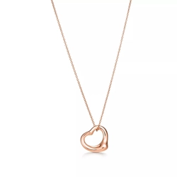 Подвеска из розового золота 18k,Tiffany ⚜️Open heart 16mm