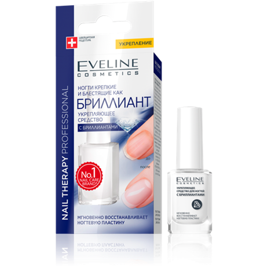 Средство для укрепления ногтей с бриллиантовой пылью 12мл Eveline