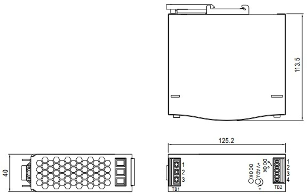 Преобразователь AC-DC сетевой Mean Well WDR-120-24