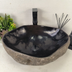 Раковина из речного камня RS-65070 49*39*15 0861