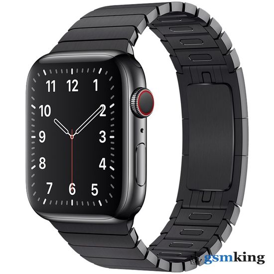 Apple Stainless Link Bracelet for Apple Watch 42|44|45|49mm (съемные звенья) Space Black (Чёрный)