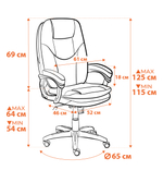 Кресло COMFORT LT (22) ткань рогожка Nice, мокко (серо-бежевая)