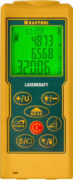 KRAFTOOL Laser-Kraft, 5 см - 70 м, лазерный дальномер (34760)