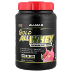 ALLMAX, GOLD ALLWHEY®, сывороточный протеин премиального качества, клубничный вкус, 907 г (2 фунта)