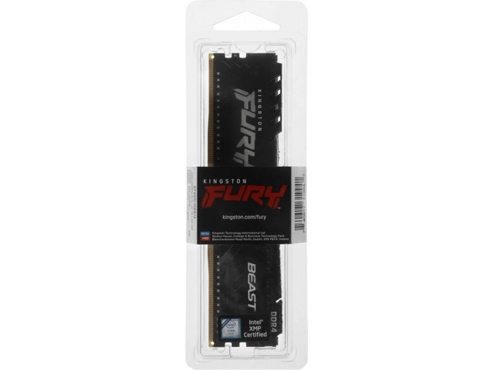 Оперативная память Kingston Fury KF432C16BB/4, DDR4 1х 4ГБ 3200 МГц, DIMM, RTL