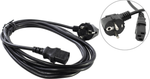5bites &lt;VDE107530&gt; 3x0,75 Кабель компьютер - розетка 220V 3м Европейский стандарт, Г-образный