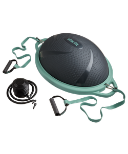 Полусфера "BOSU" GB-503 с эспандерами, с насосом, серый/зеленый