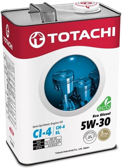 Eco Diesel 5W-30 TOTACHI масло дизельное моторное полусинтетическое (4 Литра)