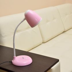 TLI-228 PINK E27 Светильник настольный. 60W. Цоколь Е27. Механический выключатель. Розовый. ТМ Uniel.