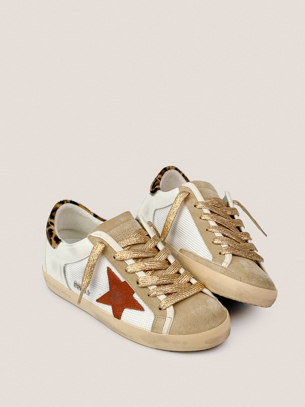 Super Star in nappa leather and mesh with suede star and pony skin heel tab