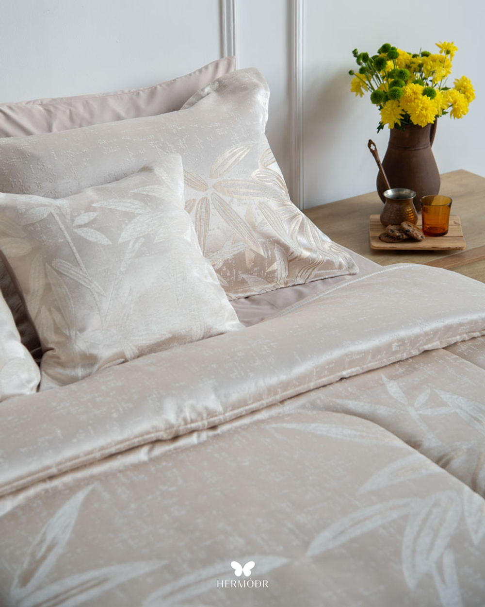 Комплект постельного белья двуспальный Konar Nescafe Hermodr 8 предметов 130220320 Иран