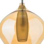 803043 Подвес PENTOLA 1х25W G9 ХРОМ/ЯНТАРЬ