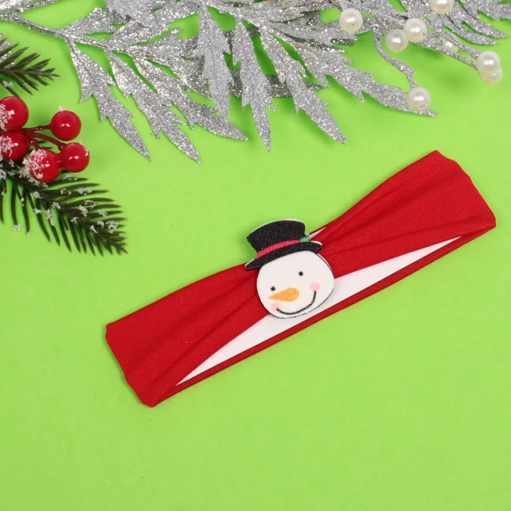 Повязка на голову детская «New Little Mi Mi - Снеговичок Бамби», микс 3 цвета, 4*16.5см