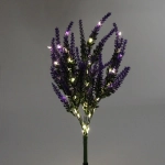 Светильник на солн.батарее (фигура на спице с подсветкой) «Лаванда» 73см, Синий (свечение тепл.белый)