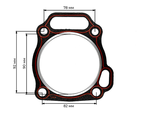 Прокладка головки блока цилиндров ГБЦ 188F/190F 90 мм