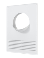 Площадка торцевая ПТПР фланец D100 решетка 180х250 пластик ERA