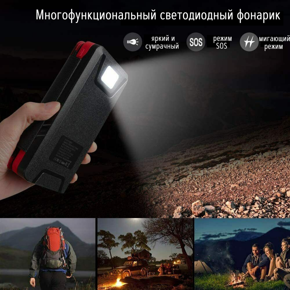 Внешний аккумулятор на солнечных панелях beCamp Power Bank Solar