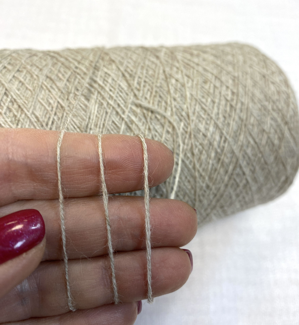 Пряжа на бобине (Италия) 15% кашемир 70% шерсть мериноса 15% п/а 100г-700м 225 г