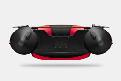 Надувная лодка GLADIATOR E300S красно-черный