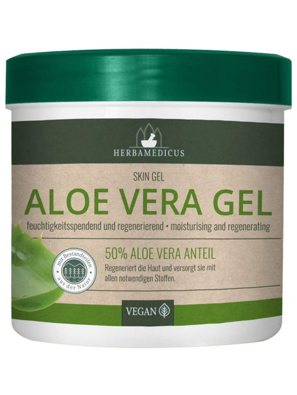 Крем-гель алоэ вера ALOE VERA HERBAMEDICUS 250 мл, комплексный уход за кожей