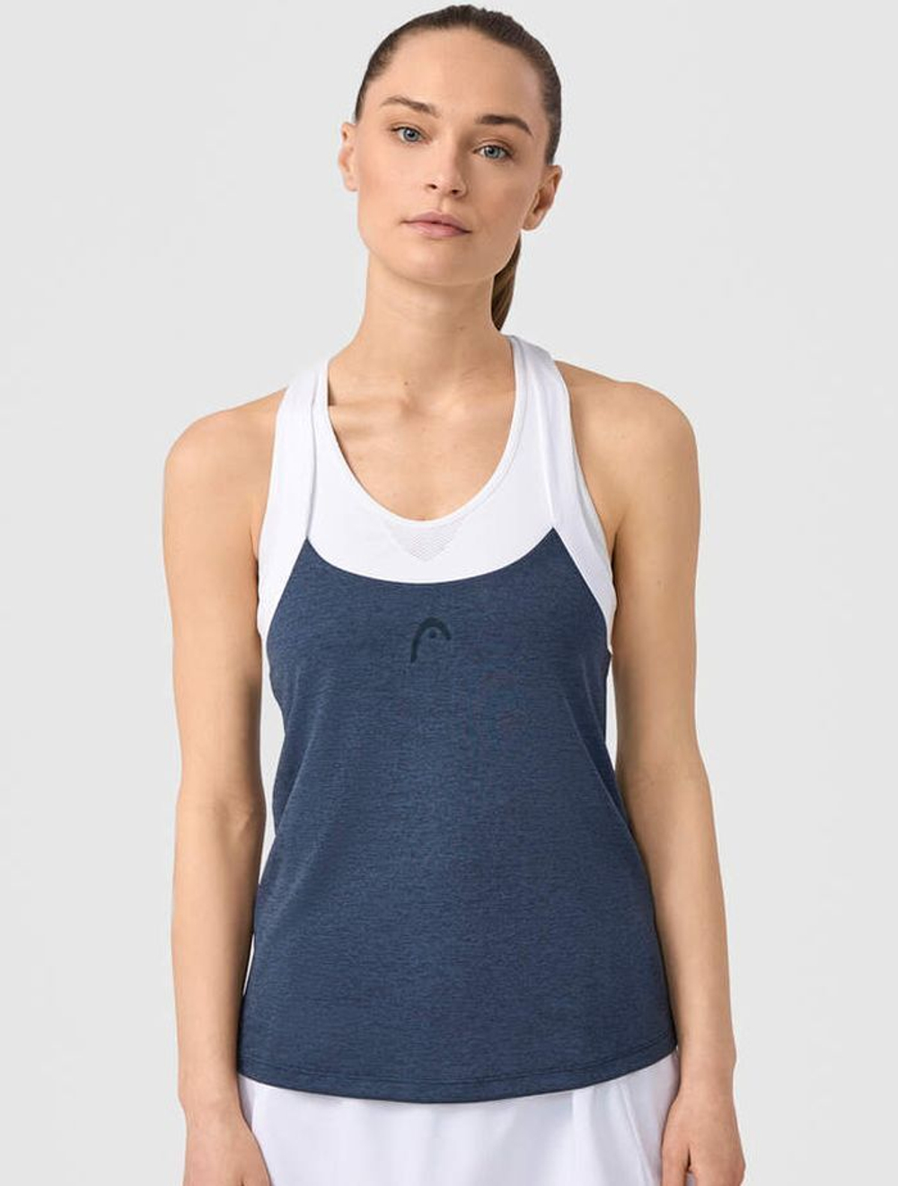 Женский топ теннисный Head Play Tech Tank - небесный