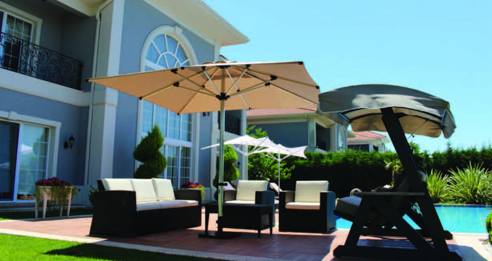 Зонт профессиональный 3.5х3.5 м Theumbrela Semsiye Evi Lux Telescopic Manuel,